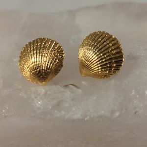 Anne Klein Shell-Shaped Earrings